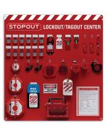 12 Padlock STOPOUT Deluxe Lockout Centers - Combo Kit - 40" x 37"