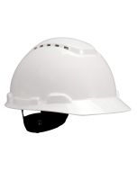3M H-701V Cap Style Hard Hat - White 4 Pt Ratchet Susp - Vented