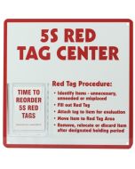 5S Red Tag Center - Board Only - 12" x 12"