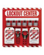 6-Padlock Lockout Center - Combo Kit - 14" x 14" 