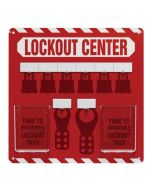 6-Padlock Lockout Center - Shadow Board Only - 14" x 14" 