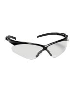 Bouton Adversary 250-28-0000 Semi-Rimless Safety Glasses Black Frame Clear Lens Anti-Scratch Coating