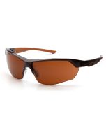 Carhartt Braswell CHB1118DT Safety Glasses - Black Frame - Bronze Anti-Fog Lens