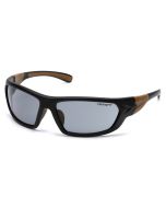 Carhartt CHB220DT Carbondale Safety Glasses - Black/Tan Frame - Gray Anti-Fog Lens