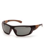 Carhartt CHB221 Carbondale Safety Glasses - Black / Tan Frame - Gray Polarized Lens