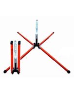 Dicke SDL1000W DynaLite - Stands for Roll-Up Signs - 22" Steel Legs w/ Screwlock Panel Holder