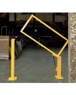 Fabenco VG15-48PC Vertical Lift Gate - A36 Carbon Steel - Powder Coated Yellow - Fits 48" Opening 
