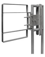 Fabenco XL71-27 Extended Coverage Self Closing Safety Gate - Carbon Steel, Galvanized  - Fits 28-30.5" Opening 