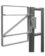 Fabenco Z70-21 Self Closing Steel Safety Gate - Carbon Steel Galvanized - Fits 21-24" Opening 
