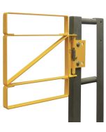 Fabenco Z70-27PC Self Closing Steel Safety Gate - Carbon Steel with Safety Yell Powder Coat - Fits 27-30" Opening 