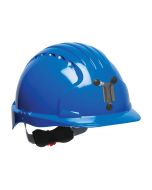 JSP Evolution 6151 Deluxe Mining Helmet Cap Style - 6 Pt Ratchet Suspension - Blue - (CLOSEOUT)
