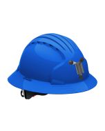 JSP Evolution 6161 Deluxe Mining Helmet Full Brim Style - 6 Pt Ratchet Suspension - Blue - (CLOSEOUT)