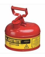 Justrite 7110100 Type I Safety Can, 1 Gal, Red
