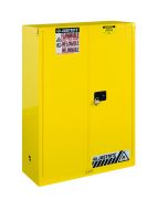 Justrite Flammable Safety Cabinet - 894520 - 45 Gallons - Self-Close Doors - Yellow