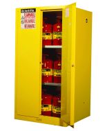 Justrite Flammable Safety Cabinet - 896000 - 60 Gallons - Manual-Close Doors - Yellow