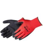 Liberty 4779RD A-Grip Premium Textured Black Latex Palm Coated Seamless Glove - 2X - Dozen - (CLOSEOUT - LIMITED STOCK)