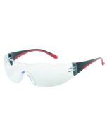 Liberty INOX® Reader Safety Glasses - Bifocal +2.5 clear lens with black and red frame