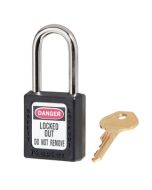 Master Lock 410 Lockout Padlock -  Keyed Different - Black