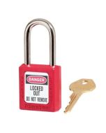 Master Lock 410 Lockout Padlock -  Keyed Different - Red 