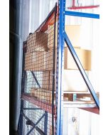 Modular Pallet Rack Safety Net - 12 Ft Bay - J-Hook Attachment (Structural, RediRack)