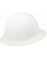 MSA 475408 Skullgard Protective Full Brim Hard Hat - Fas-Trac Ratchet Suspension - White