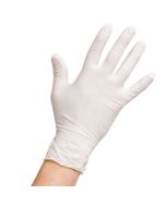 Noble 394385 Powder Free Disposable Latex Foodservice Gloves - 4.5 Mil - 100 Gloves / Box