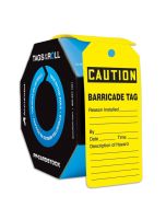 OSHA Caution Tags: Tags By-The-Roll - Barricade Tag 100 / Roll