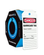 OSHA Danger Safety Tags: Tags By-The-Roll- Barricade Tag 250 / Roll