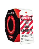 OSHA Danger Tags By-The-Roll: Do Not Operate, 100 / Roll