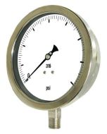 PIC Gauge 6001-4L, Heavy Duty, 6" Dial, 1/4" Lower Mount Conn., Stainless Steel Case, 316 Stainless Steel Internals