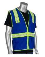 PIP 300-1000 Blue Non-ANSI Riggers Surveyor Style Safety Vest