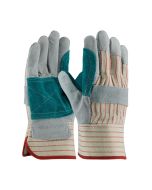PIP 85-7512J Economy Grade Split Cowhide Leather Double Palm Glove - Dozen