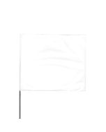 Presco 2321 Stake Flag, 2" x 3" x 21" - White - 100 / Pack 
