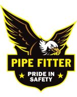Pride Pipe Fitter Safety Hard Hat Sticker - 10/Pk
