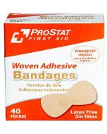 ProStat 2023 Woven Regular Fingertip Adhesive Bandages - 40 Count