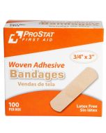 ProStat 2454 Woven Adhesive Bandage - 3/4" x 3" - 100 Count