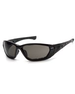 Pyramex Atrex SB10820DT Safety Glasses - Foam Padded Black Frame - Gray Anti-Fog Lens 