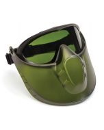 Pyramex Capstone Goggle - 3.0 IR Filter Anti-Fog Lens with Green Tinted Face Shield Attachment 