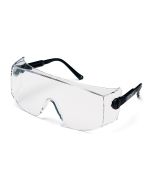 Pyramex Defiant SB1010SJ Safety Glasses - Black Frame - Jumbo - Clear Lens - Over Prescription