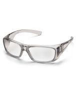 Pyramex Emerge SG7910D15 Full Reader Safety Glasses Gray Frame Clear +1.5 Lens  