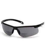 Pyramex Ever-Lite SB8620R15TM Reader Safety Glasses - Black Frame - Gray H2MAX Anti-Fog +1.5 Reader Lens