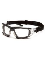 Pyramex Fyxate SB10210STMFP Safety Glasses - Clear Temples - Clear H2MAX Anti-Fog Lens