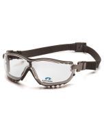 Pyramex GB1810STR25 V2G Readers Safety Glasses/Goggles - Black Frame - Clear Bifocal Anti-Fog Lens +2.5 Magnification
