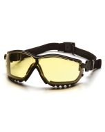 Pyramex GB1830ST V2G Safety Goggles/Glasses - Black Frame - Amber Anti-Fog Lens 