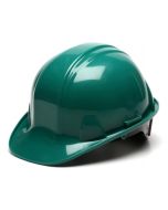 Pyramex HP14135 SL Series Hard Hat - Cap Style - Standard Shell 4 Pt Ratchet Suspension - Green