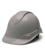 Pyramex HP44112V Ridgeline Vented Hard Hat - Cap Style - 4 Pt Ratchet Suspension - Gray
