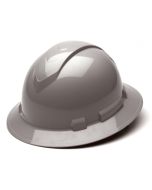 Pyramex HP54112 Ridgeline Hard Hat - Full Brim - 4Pt Ratchet Suspension - Gray