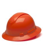 Pyramex HP54141 Ridgeline Hard Hat - Full Brim - 4Pt Ratchet Suspension - Hi Vis Orange