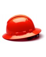 Pyramex HP54141V Ridgeline Vented Hard Hat - Full Brim - 4Pt Ratchet Suspension - Hi Vis Orange