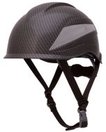 Pyramex HP76117 Ridgeline XR7 Type I Safety Helmet - 6 Pt. Ratchet - Integrated Chin Strap - Black Graphite Pattern 